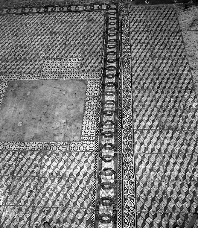 pavimento a mattonelle - bottega napoletana (prima metà sec. XIX)