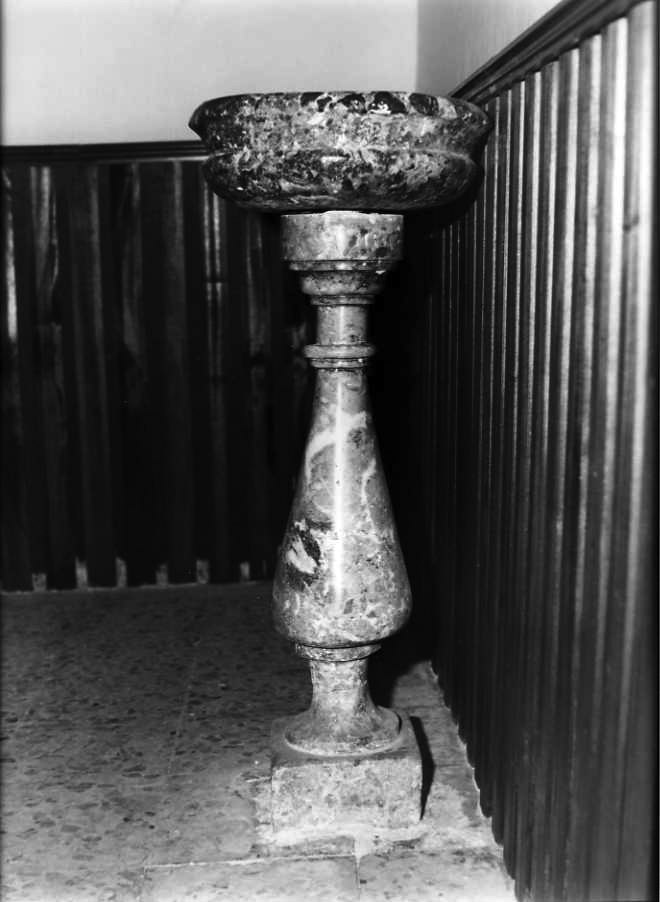 acquasantiera - bottega napoletana (sec. XVIII)