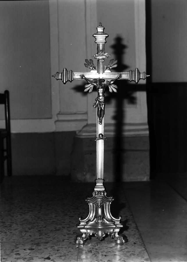 Cristo crocifisso (croce d'altare) - bottega napoletana (sec. XVIII)