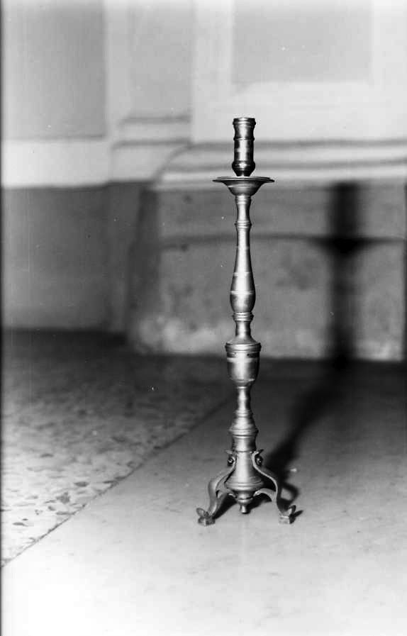 candeliere d'altare - bottega campana (sec. XIX)