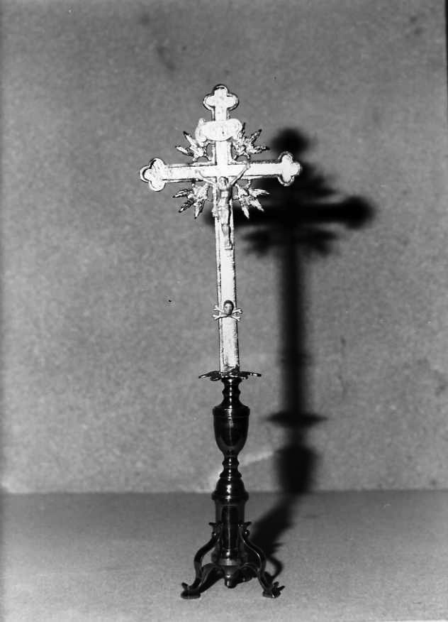 Cristo crocifisso (croce d'altare) - bottega campana (sec. XIX)