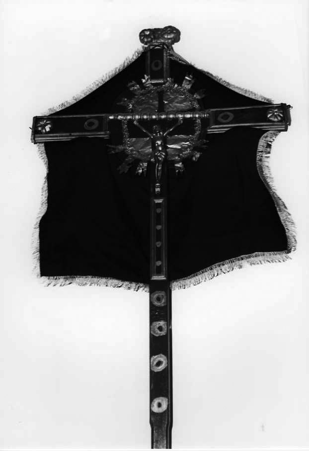 Cristo crocifisso (croce processionale) - bottega Italia meridionale (sec. XIX)