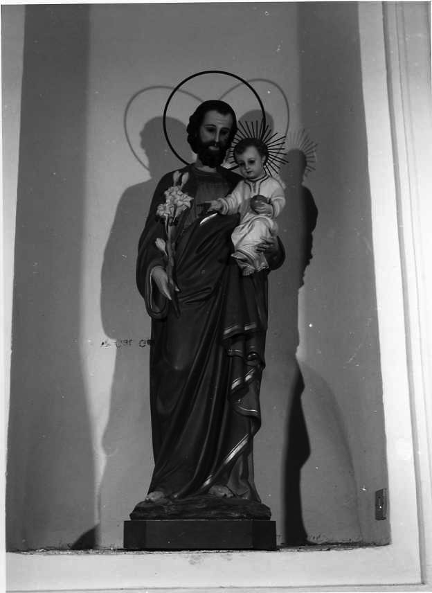 San Giuseppe e Gesù Bambino (statua) - bottega campana (prima metà sec. XX)