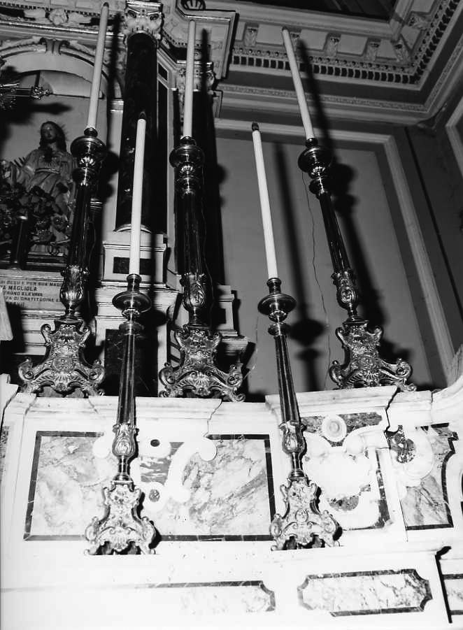 servizio d'altare, serie - bottega campana (sec. XIX)