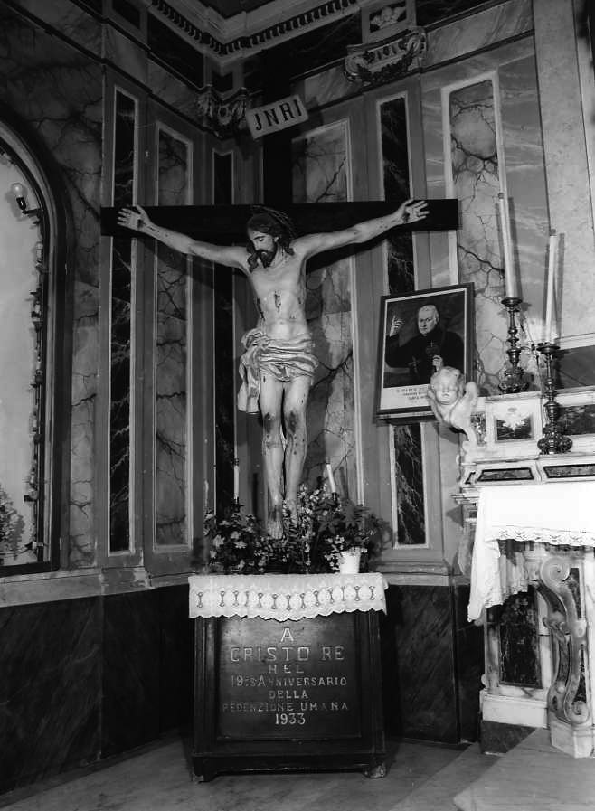 Cristo crocifisso (crocifisso) - bottega campana (sec. XX)