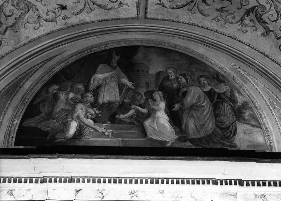 presentazione di Maria Vergine al tempio (dipinto) - bottega campana (sec. XIX)
