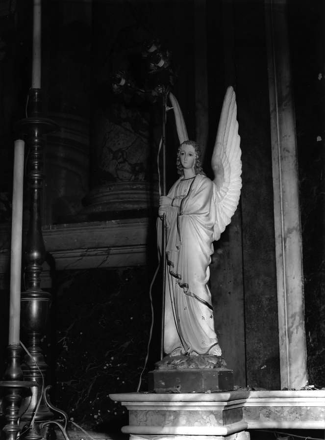 angelo (scultura, coppia) - bottega campana (sec. XIX)