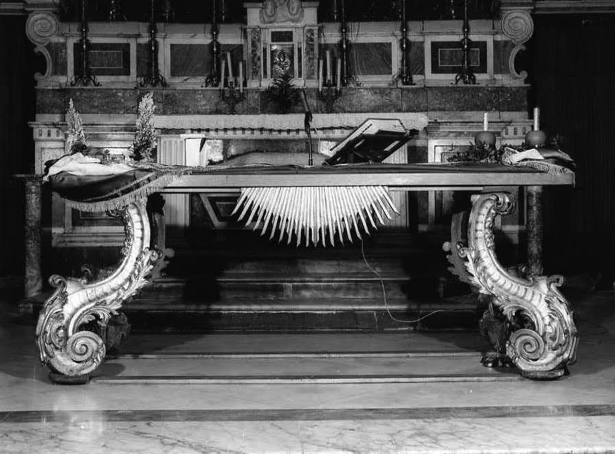 tavolo - bottega campana (fine/inizio secc. XIX/ XX)