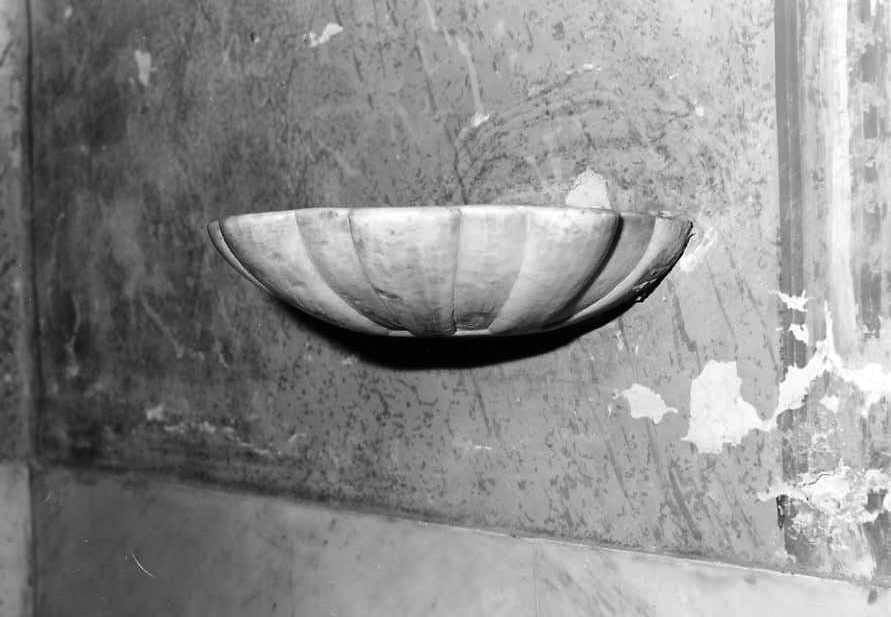 acquasantiera, serie - bottega campana (sec. XVIII)