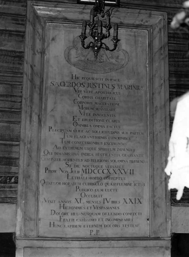 lapide commemorativa - bottega campana (sec. XIX)