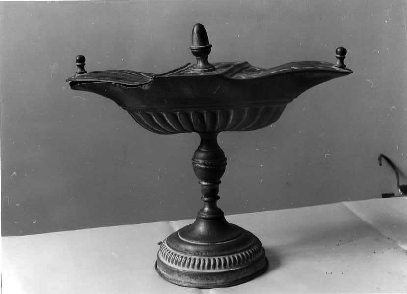 navicella portaincenso - a galeone - bottega campana (ultimo quarto sec. XIX)