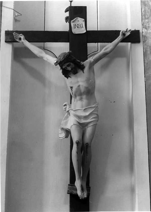 Cristo crocifisso (crocifisso) - bottega campana (prima metà sec. XX)
