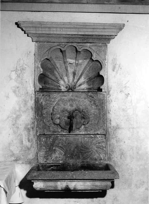 lavabo da sacrestia - bottega campana (seconda metà sec. XVIII)