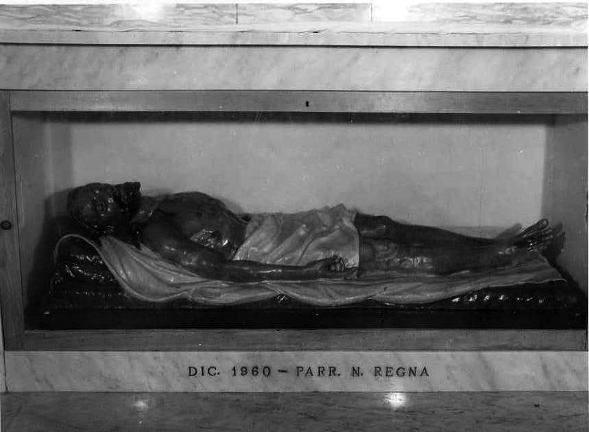 Cristo morto (scultura) - bottega campana (prima metà sec. XIX)