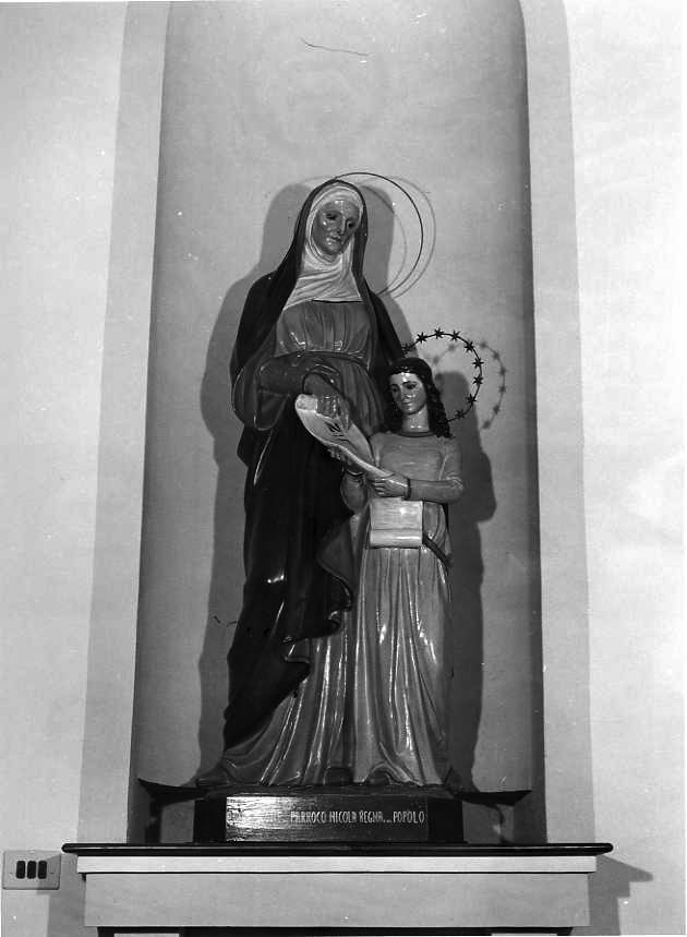 Maria Vergine bambina e Sant'Anna (statua) - bottega campana (prima metà sec. XX)