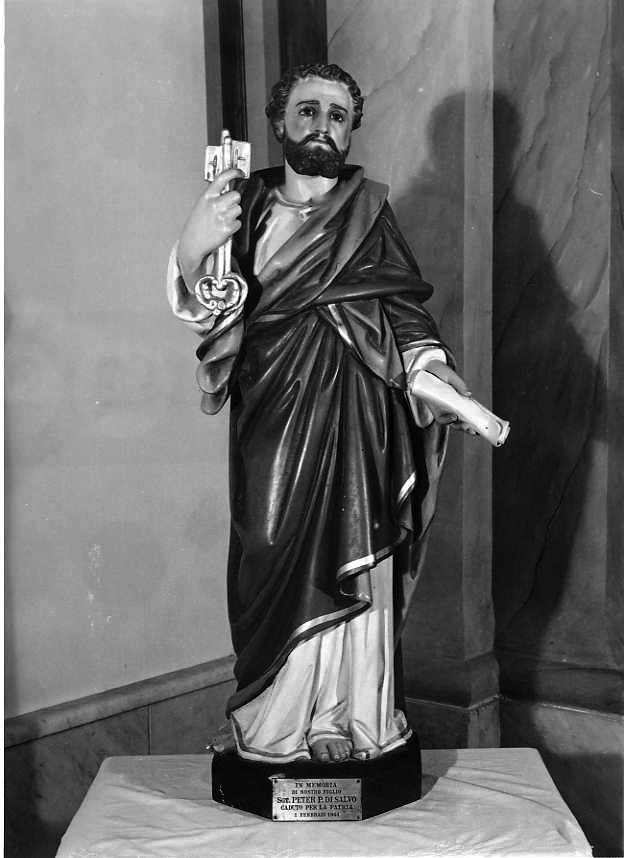San Pietro Apostolo (scultura) - bottega campana (prima metà sec. XX)