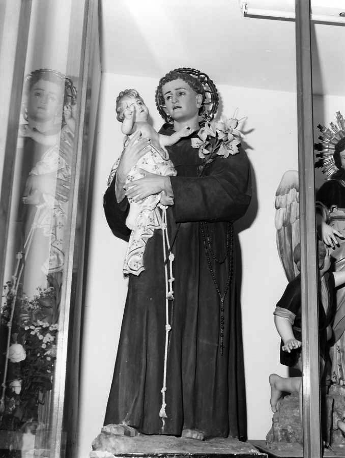 Sant'Antonio da Padova con il bambino (statua) - bottega campana (sec. XIX)