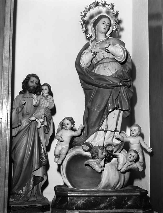 Madonna Immacolata (gruppo scultoreo) - bottega campana (metà sec. XVII)