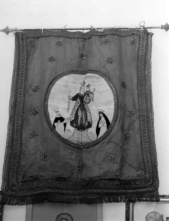 Madonna del Rosario (stendardo) - manifattura campana (sec. XIX)