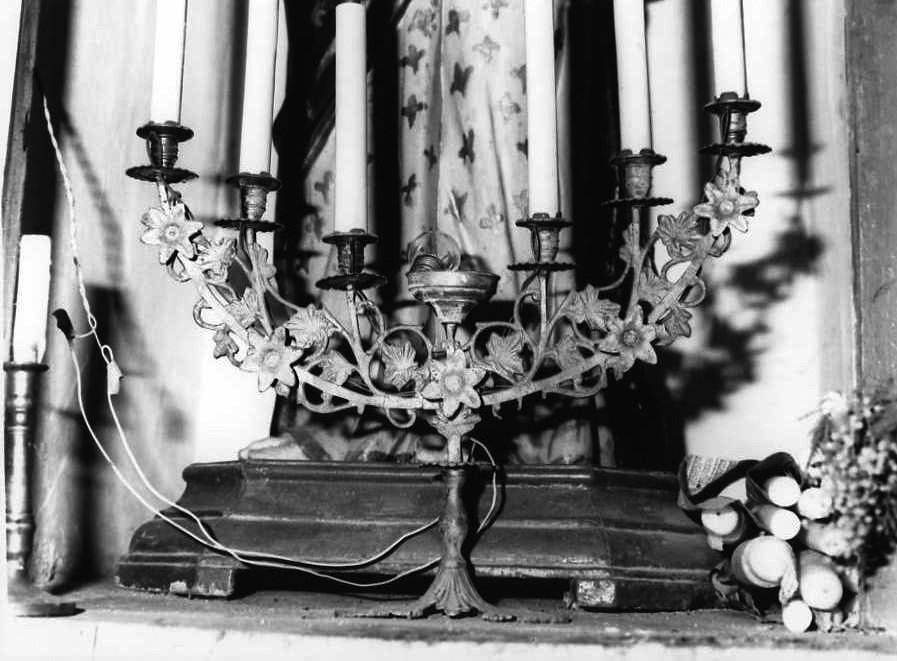 candelabro - bottega campana (inizio sec. XX)