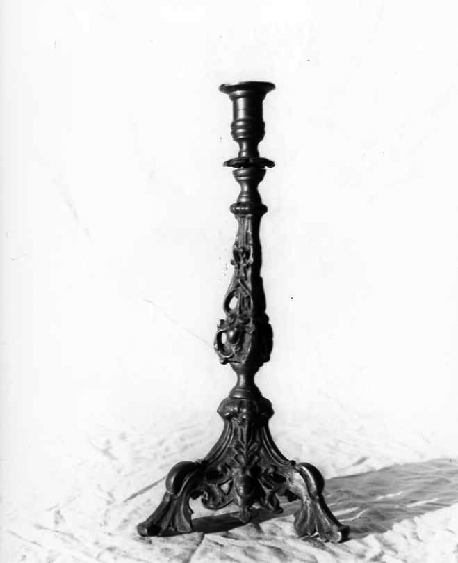 candeliere, serie - bottega campana (inizio sec. XX)