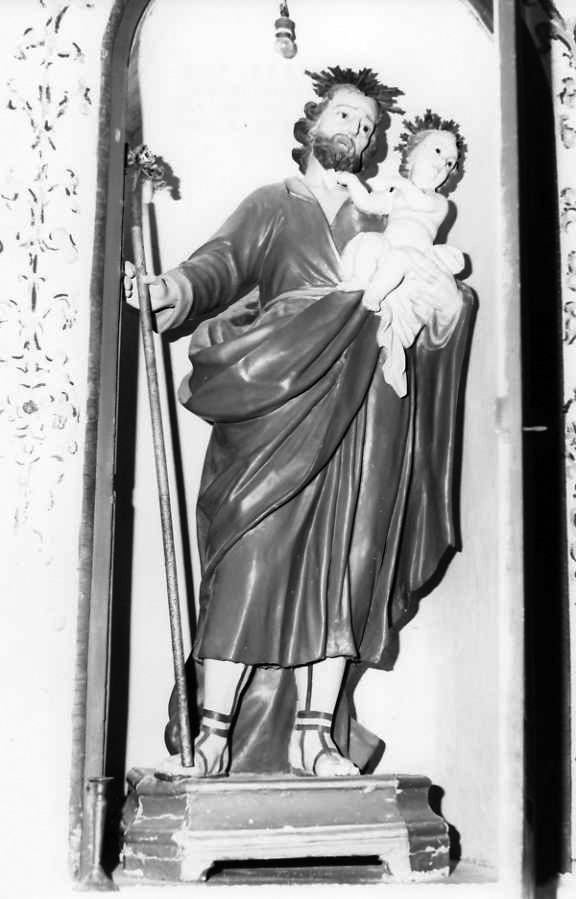 San Giuseppe e Gesù Bambino (statua) - bottega campana (sec. XVIII)