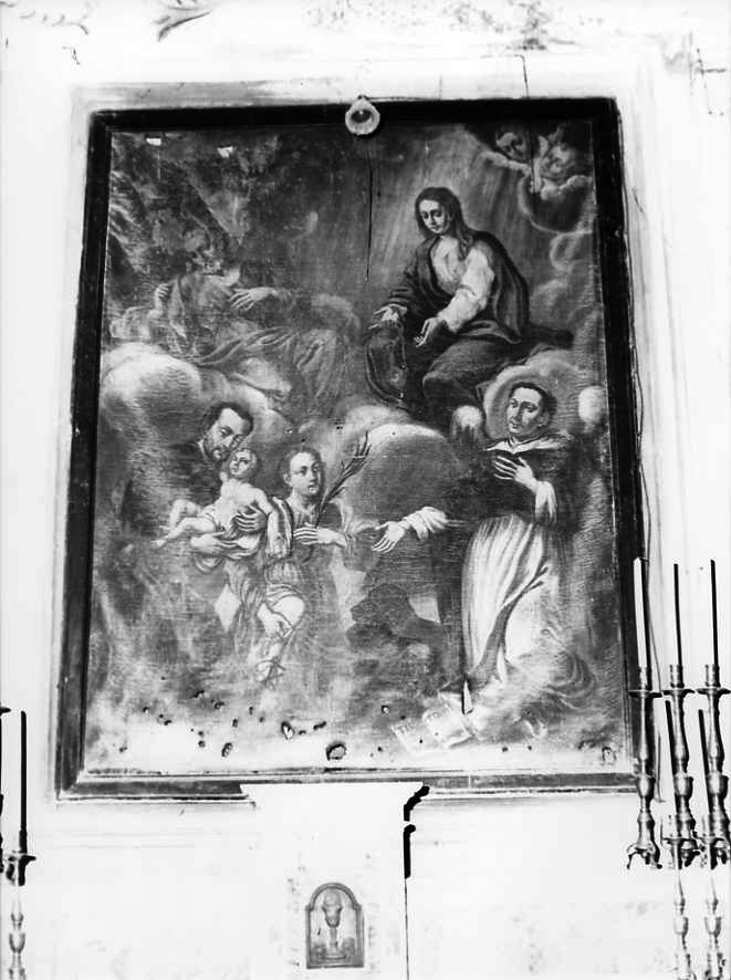 Madonna con Bambino e Santi (dipinto) - bottega campana (sec. XVIII)