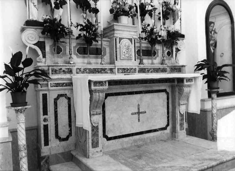 altare maggiore - bottega campana (fine sec. XIX)