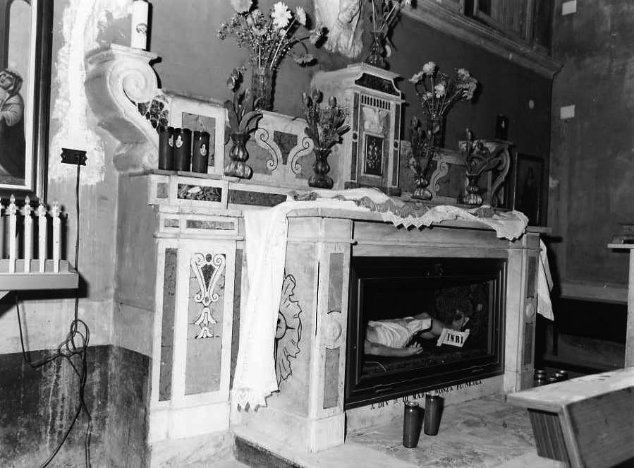 Cristo morto (scultura) - bottega campana (fine/inizio secc. XIX/ XX)