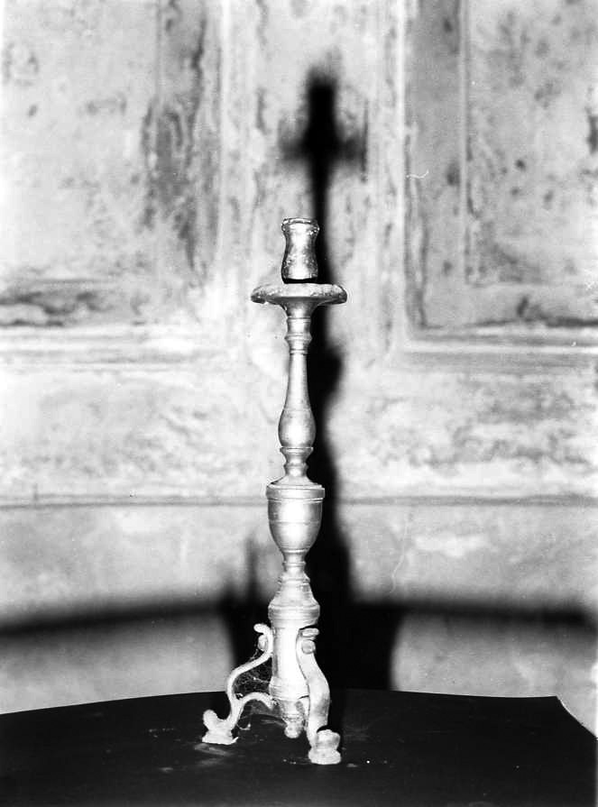 candeliere, serie - bottega campana (seconda metà sec. XIX)