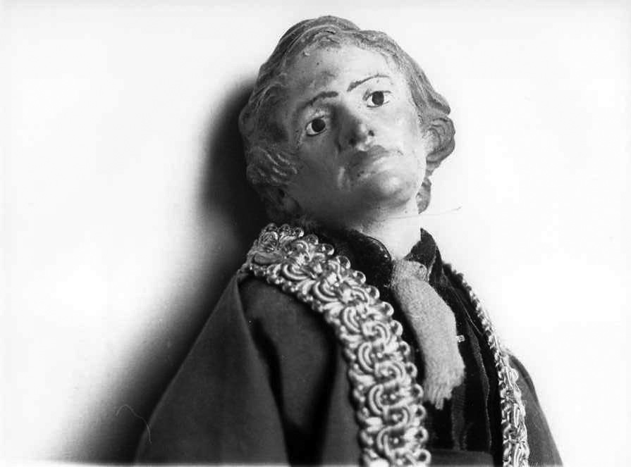 figura maschile (statuetta di presepio) - bottega campana (fine sec. XIX)