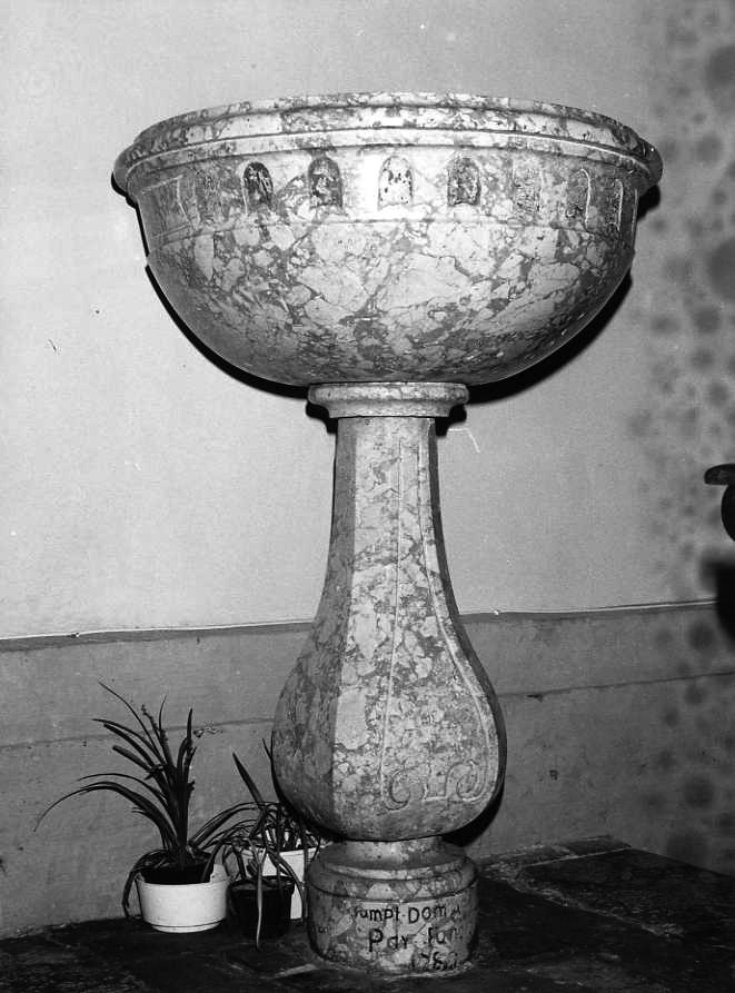 fonte battesimale - bottega campana (sec. XVIII)