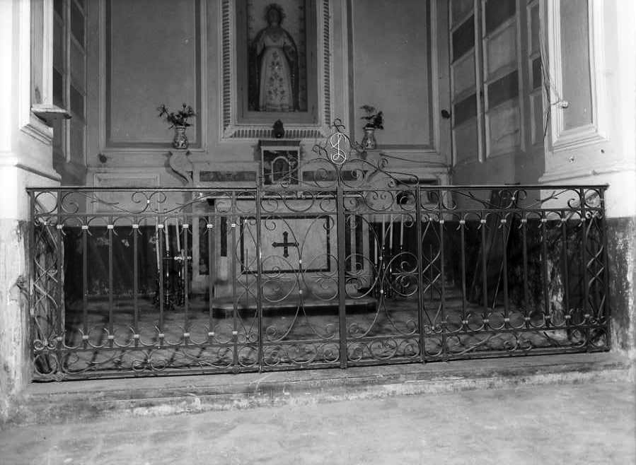 cancellata di cappella - bottega campana (prima metà sec. XIX)