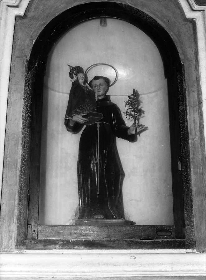 Sant'Antonio da Padova con il bambino (statua) - bottega campana (sec. XVIII)