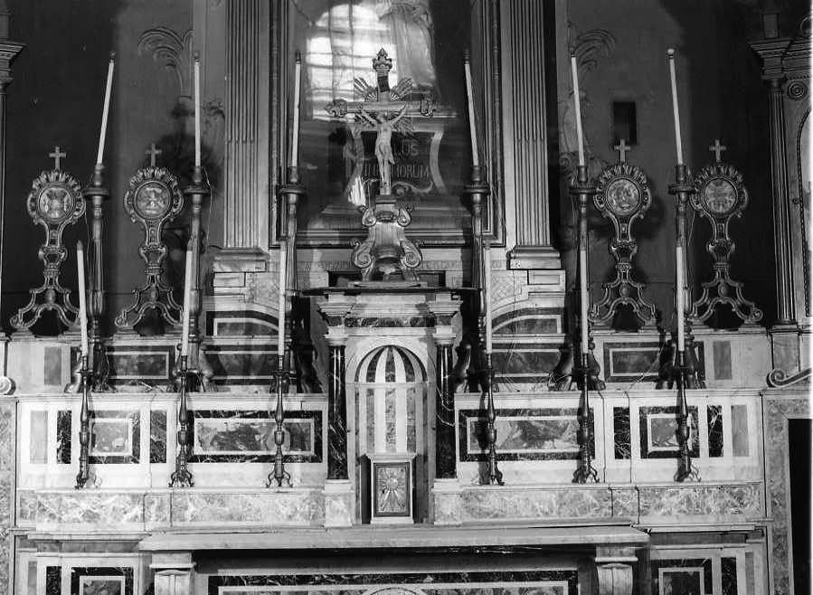 candeliere, serie - bottega campana (inizio sec. XIX)