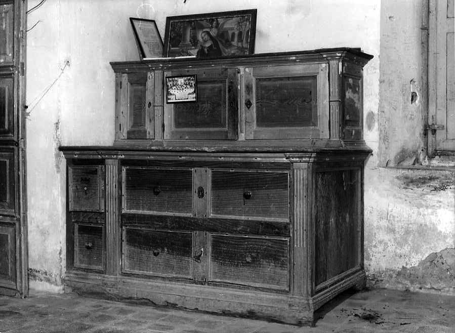 mobile da sacrestia - bottega campana (fine sec. XVIII)