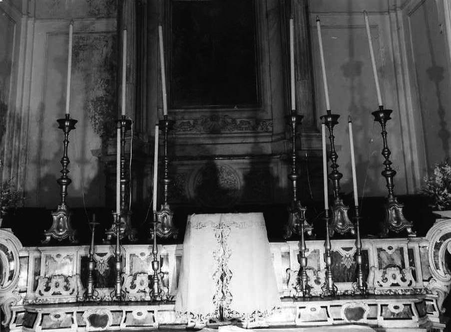 candeliere, serie - bottega campana (seconda metà sec. XX)