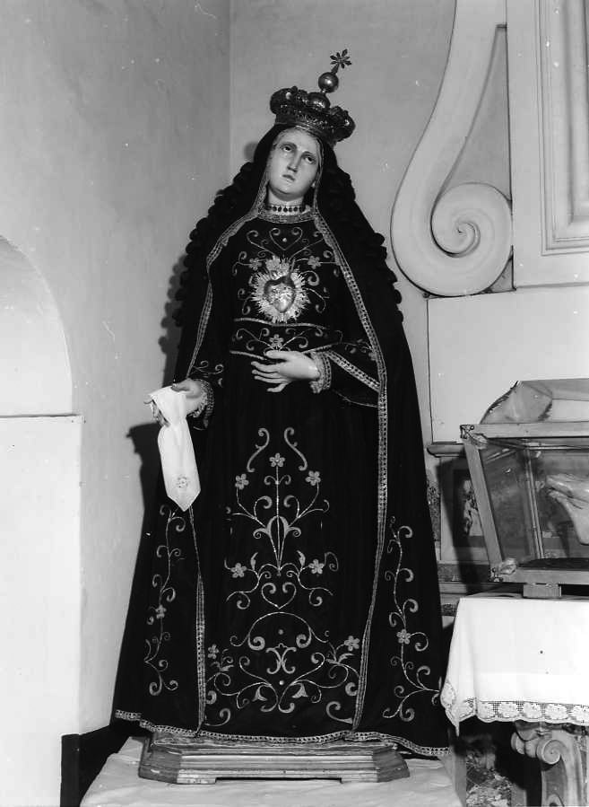 Madonna Addolorata (statua) - bottega campana (prima metà sec. XIX)