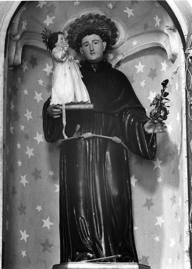 Sant'Antonio da Padova con il bambino (statua) - bottega campana (sec. XX)