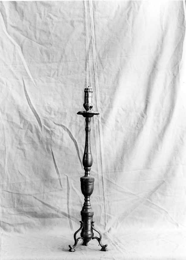 candeliere, serie - bottega campana (sec. XVIII)