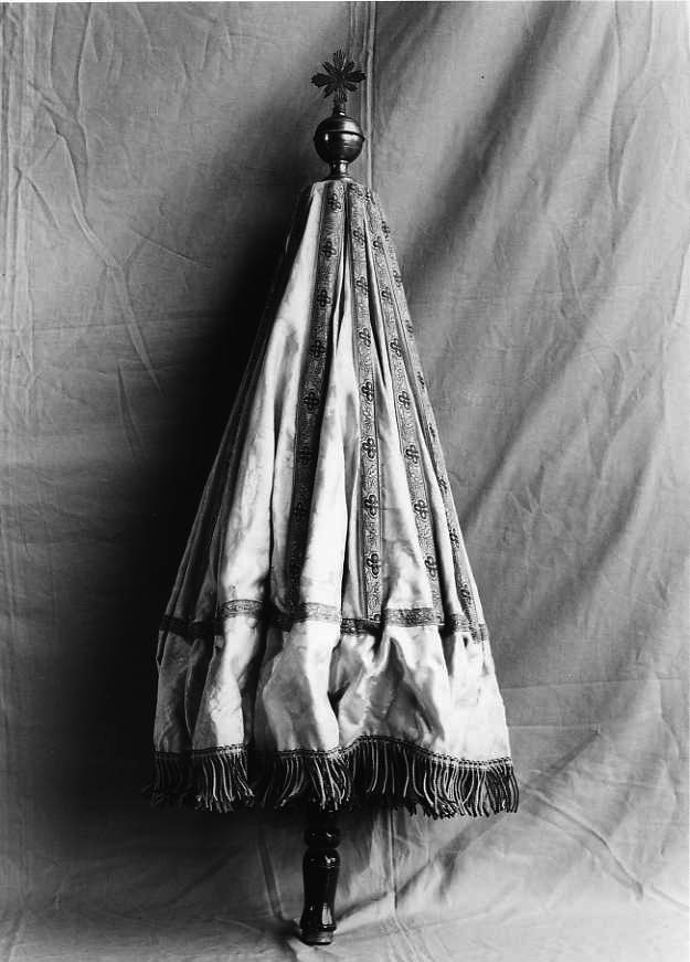 ombrellino processionale - bottega napoletana (fine/inizio secc. XVII/ XVIII)