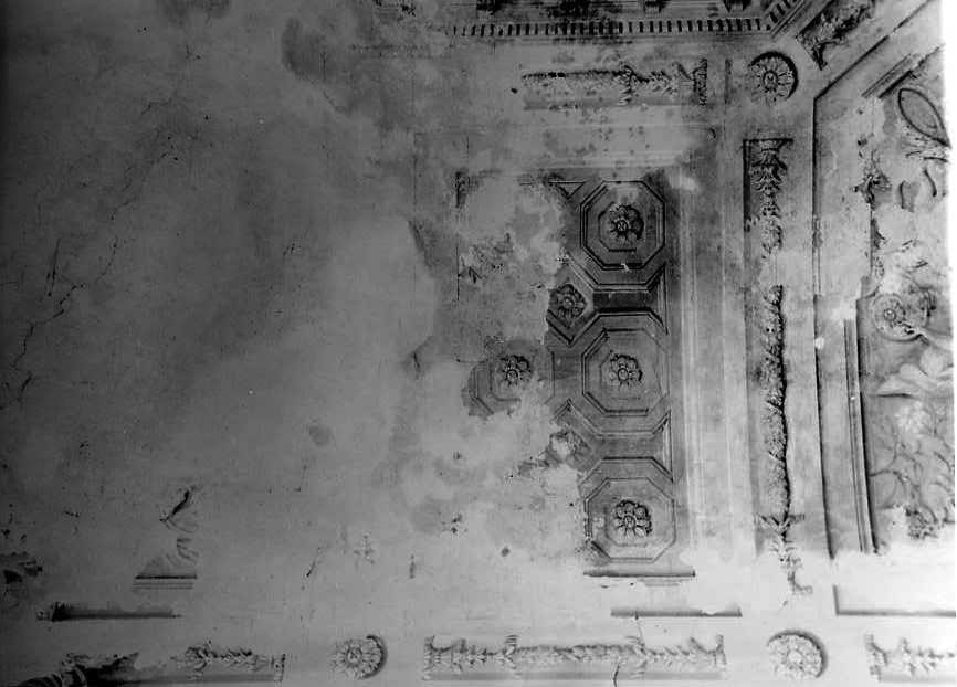 motivi decorativi a cassettoni (soffitto dipinto) - ambito campano (sec. XVIII)