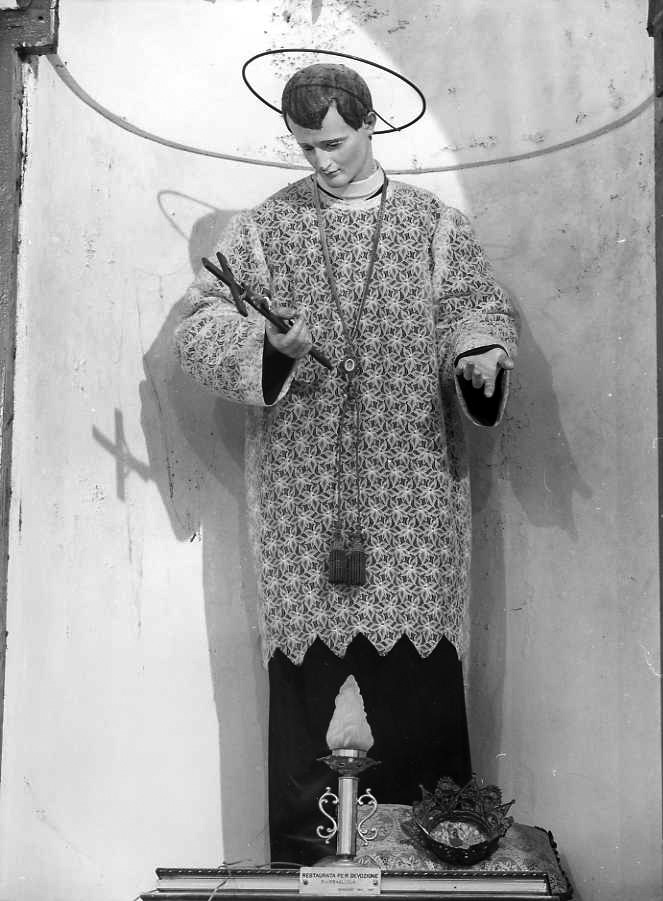 San Luigi Gonzaga (statua) - bottega napoletana (seconda metà sec. XIX)