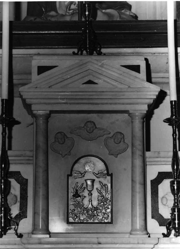 tabernacolo - a frontale architettonico - bottega campana (primo quarto sec. XX)