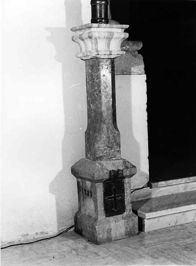 base per il cero pasquale - bottega campana (sec. XIX)