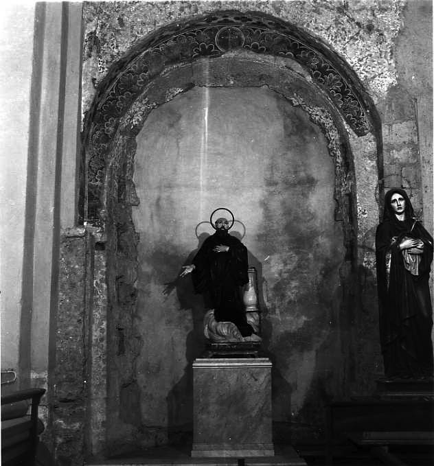 decorazione plastico-pittorica - bottega campana (sec. XIV)