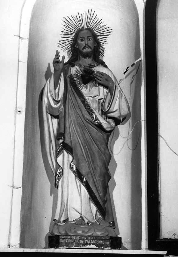 Sacro Cuore di Gesù (statua) - bottega campana (prima metà sec. XX)