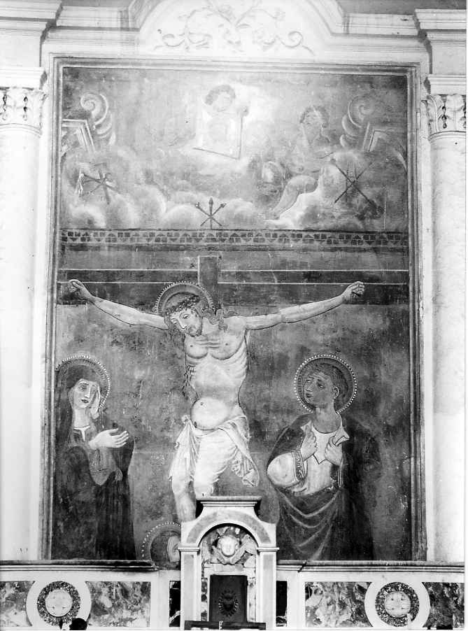 crocifissione (dipinto) - ambito campano (fine sec. XV)
