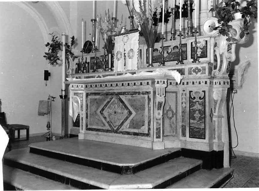 altare maggiore - bottega campana (fine/inizio secc. XVIII/ XIX)