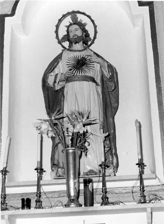Sacro Cuore di Gesù (statua) - bottega campana (prima metà sec. XX)